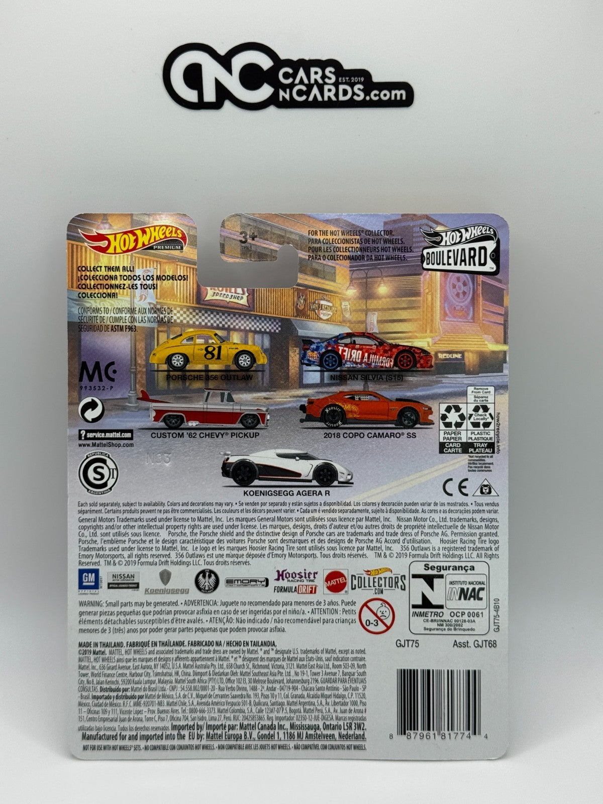 2020 Hot Wheels Premium Boulevard #7 Nissan Silvia (S15) With Protector