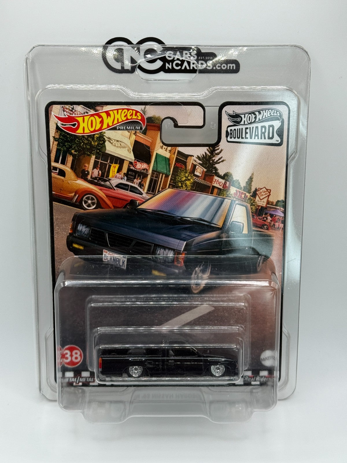 2021 Hot Wheels Premium Boulevard #38 Custom '93 Nissan Hardbody D21 W/Protector