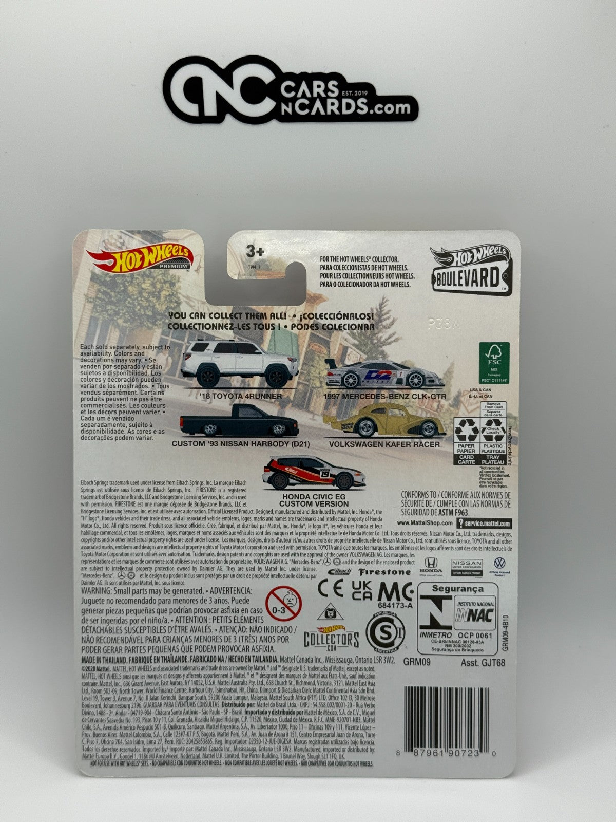 2021 Hot Wheels Premium Boulevard #38 Custom '93 Nissan Hardbody D21 W/Protector