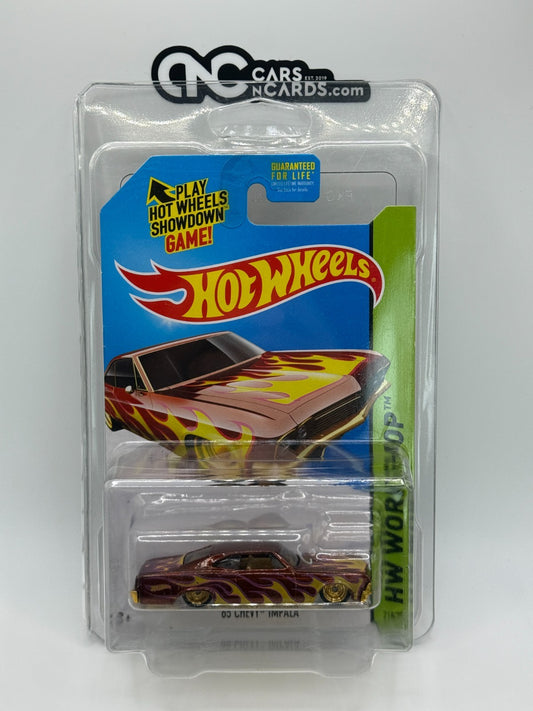 2014 Hot Wheels HW Workshop Super Treasure Hunt '65 Chevy Impala With Protector