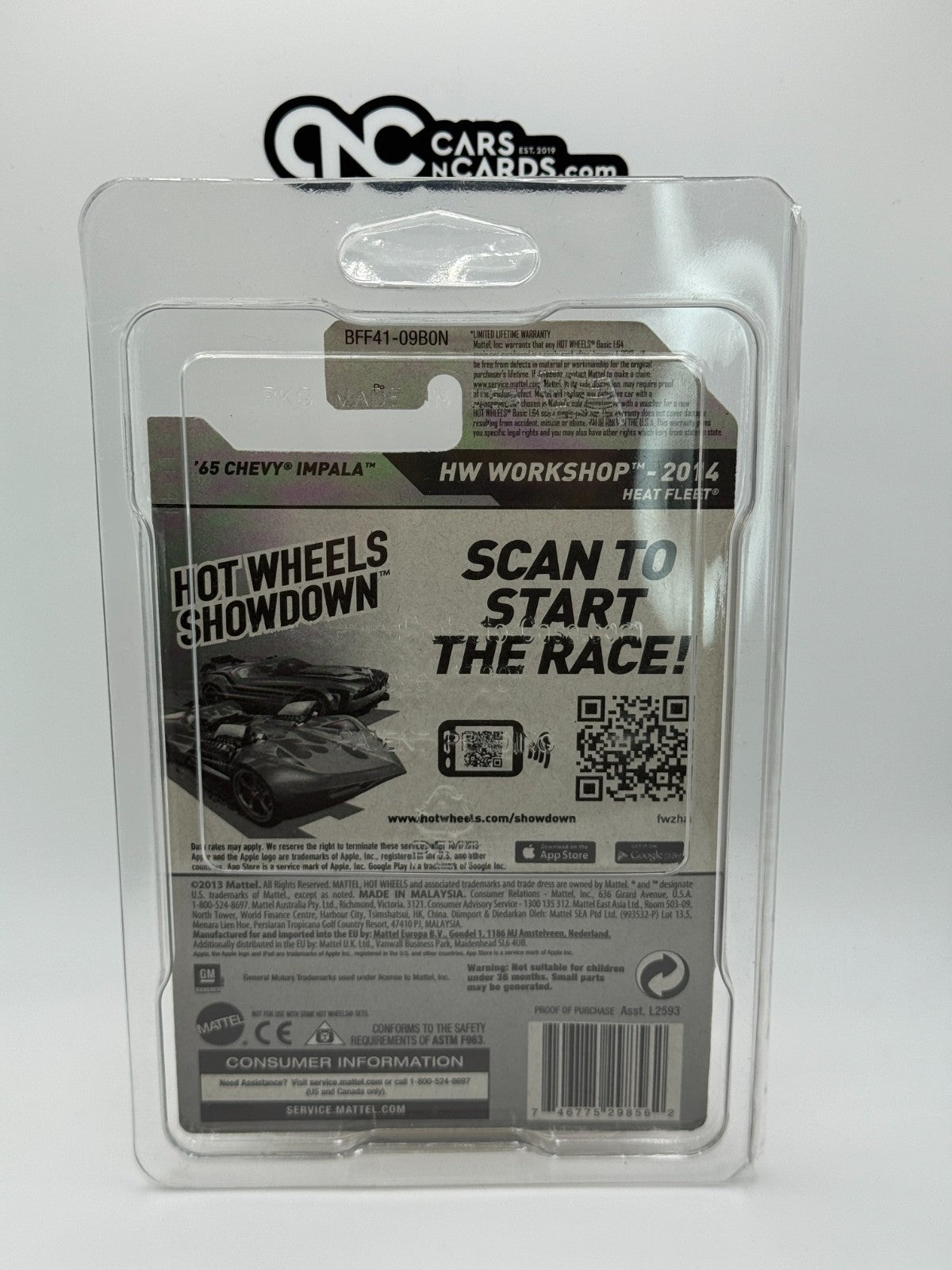2014 Hot Wheels HW Workshop Super Treasure Hunt '65 Chevy Impala With Protector