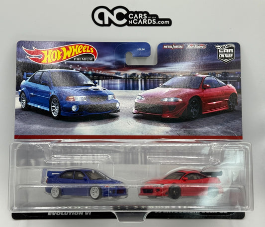 2023 Hot Wheels Premium Car Culture Mitsubishi Lancer Evolution VI & Eclipse