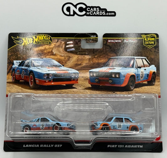 2024 Hot Wheels Premium Car Culture Lancia Rally 037 & Fiat 131 Abarth