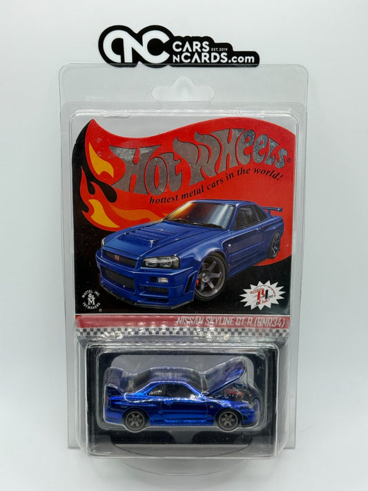 2019 Hot Wheels RLC Blue Nissan Skyline GT-R (BNR34) RARE Sample No Sticker