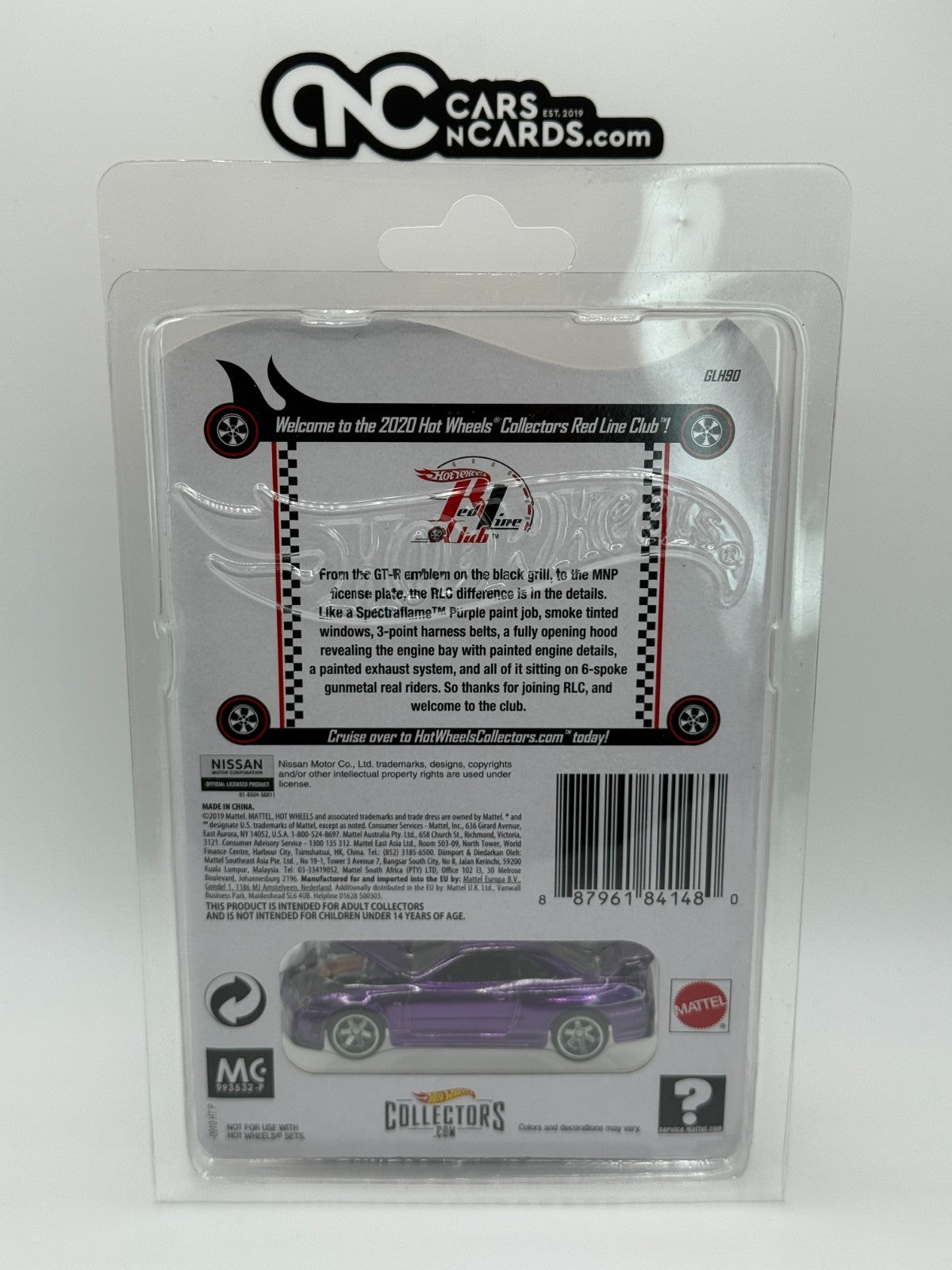 2020 Hot Wheels RLC Purple Nissan Skyline GT-R (BNR34) With Protector