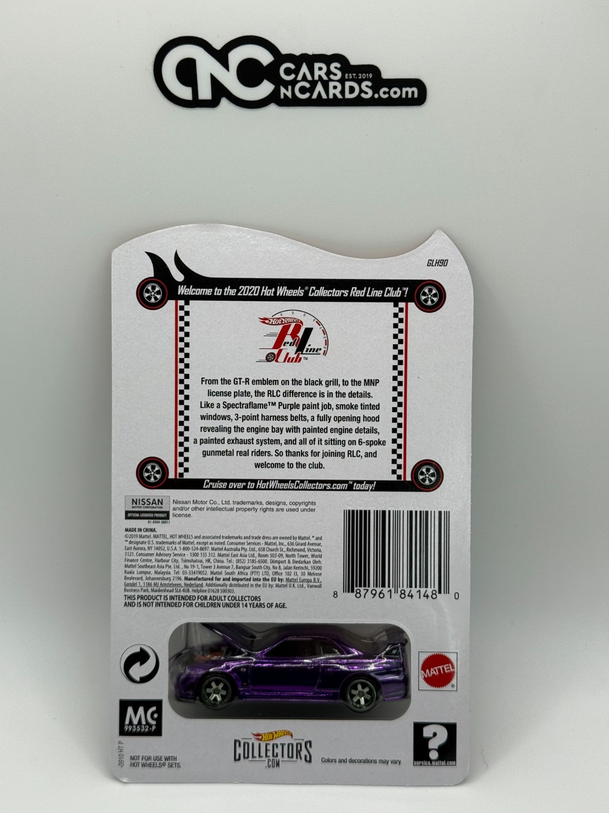 2020 Hot Wheels RLC Purple Nissan Skyline GT-R (BNR34) With Protector