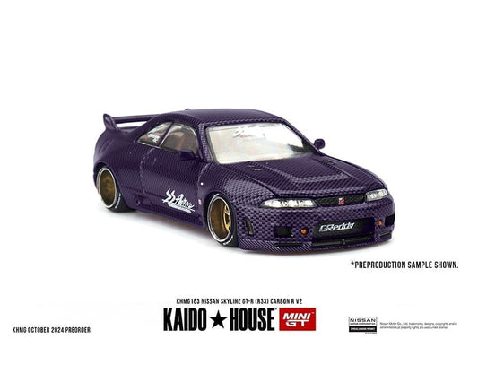 Kaido House x Mini GT 1:64 Nissan Skyline GT-R (R33) Active Carbon R Sealed