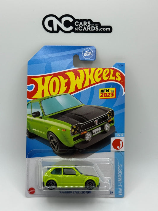 2023 Hot Wheels HW J-Imports 8/10 '73 Honda Civic Custom Green NIP