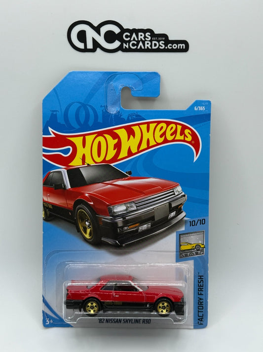 2018 Hot Wheels Factory Fresh 10/10 '82 Nissan Skyline R30 Red (Soft Corners)