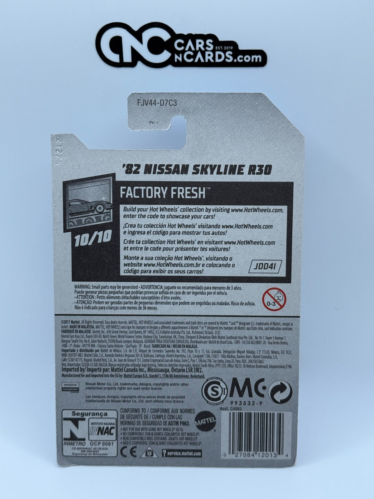 2018 Hot Wheels Factory Fresh 10/10 '82 Nissan Skyline R30 Red (Soft Corners)