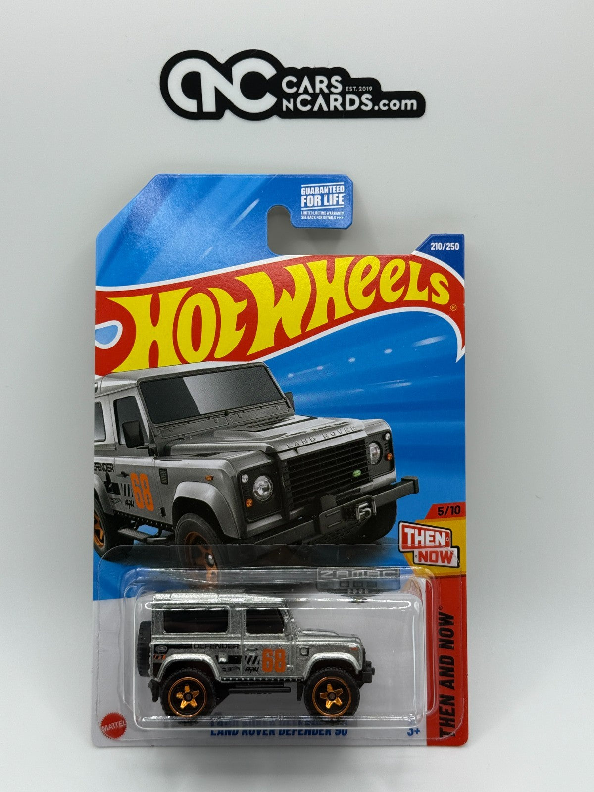 2025 Hot Wheels Then and Now 5/10 Zamac Land Rover Defender 90