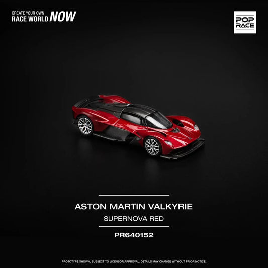 POPRACE 1:64 ASTON MARTIN VALKYRIE - SUPERNOVA RED PR640152