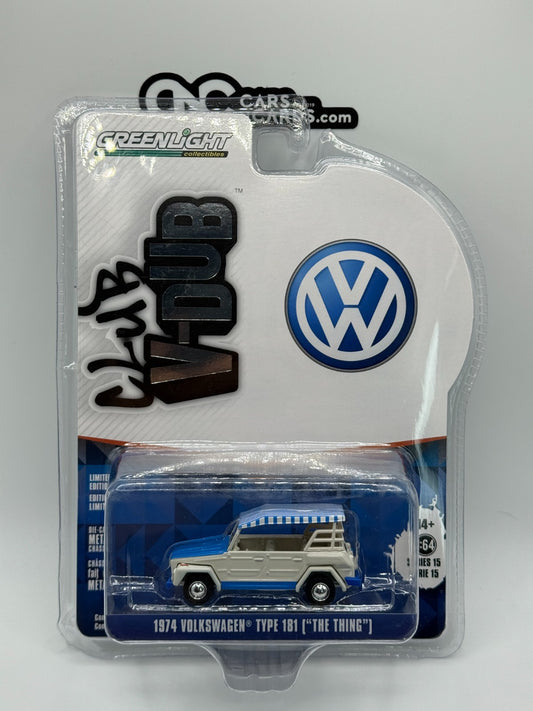 Greenlight Club V-Dub 1974 Volkswagen Type 181 ("The Thing") Blue