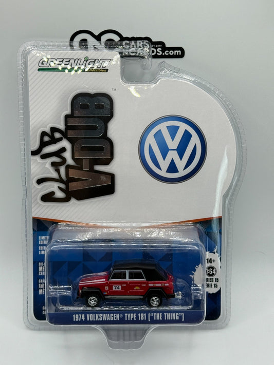 Greenlight Club V-Dub 1974 Volkswagen Type 181 ("The Thing") Red