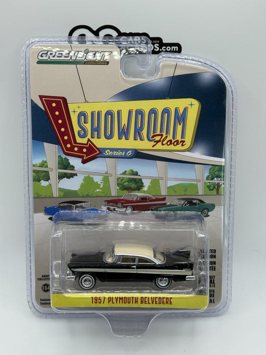 Greenlight Showroom Floor Series 6 1957 Plymouth Belvedere Black