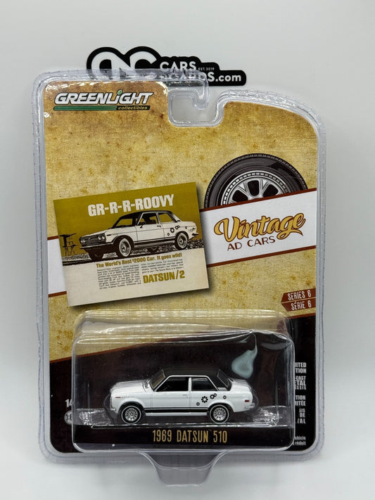 Greenlight Vintage Ad Cars Series 6 1969 Datsun 510 (Blister Damage)