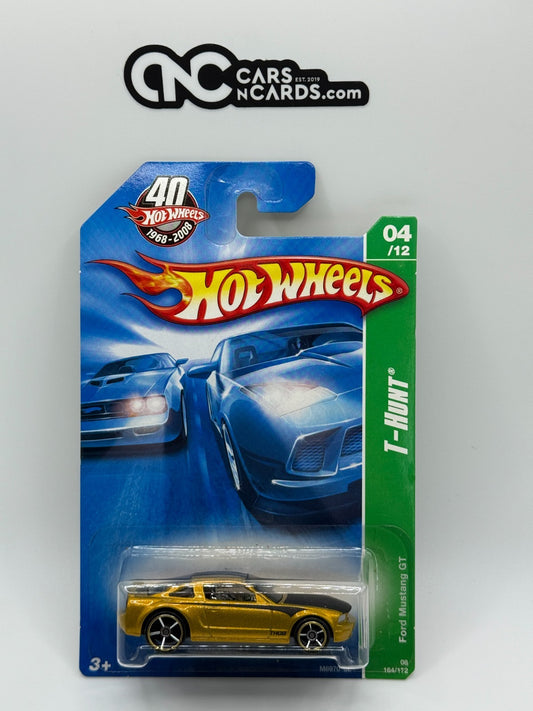 2008 Hot Wheels T-Hunt Treasure Hunt 04/12 Ford Mustang GT Gold