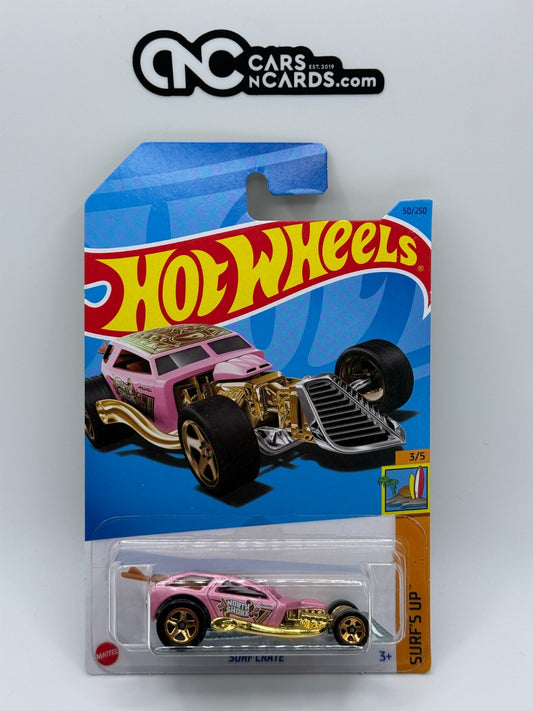 2023 Hot Wheels Surf's Up 3/5 Treasure Hunt Surf Crate (Small Crease)