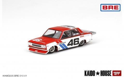 Kaido House x Mini GT 1:64 005 Datsun 510 Pro Street Red Open Box