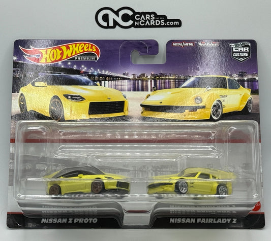 2022 Hot Wheels Premium Car Culture 2 Pack Nissan Z Proto & Nissan Fairlady Z
