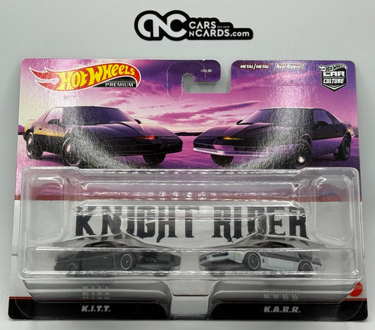 2022 Hot Wheels Premium Car Culture 2 Pack Knight Rider K.I.T.T & K.A.R.R