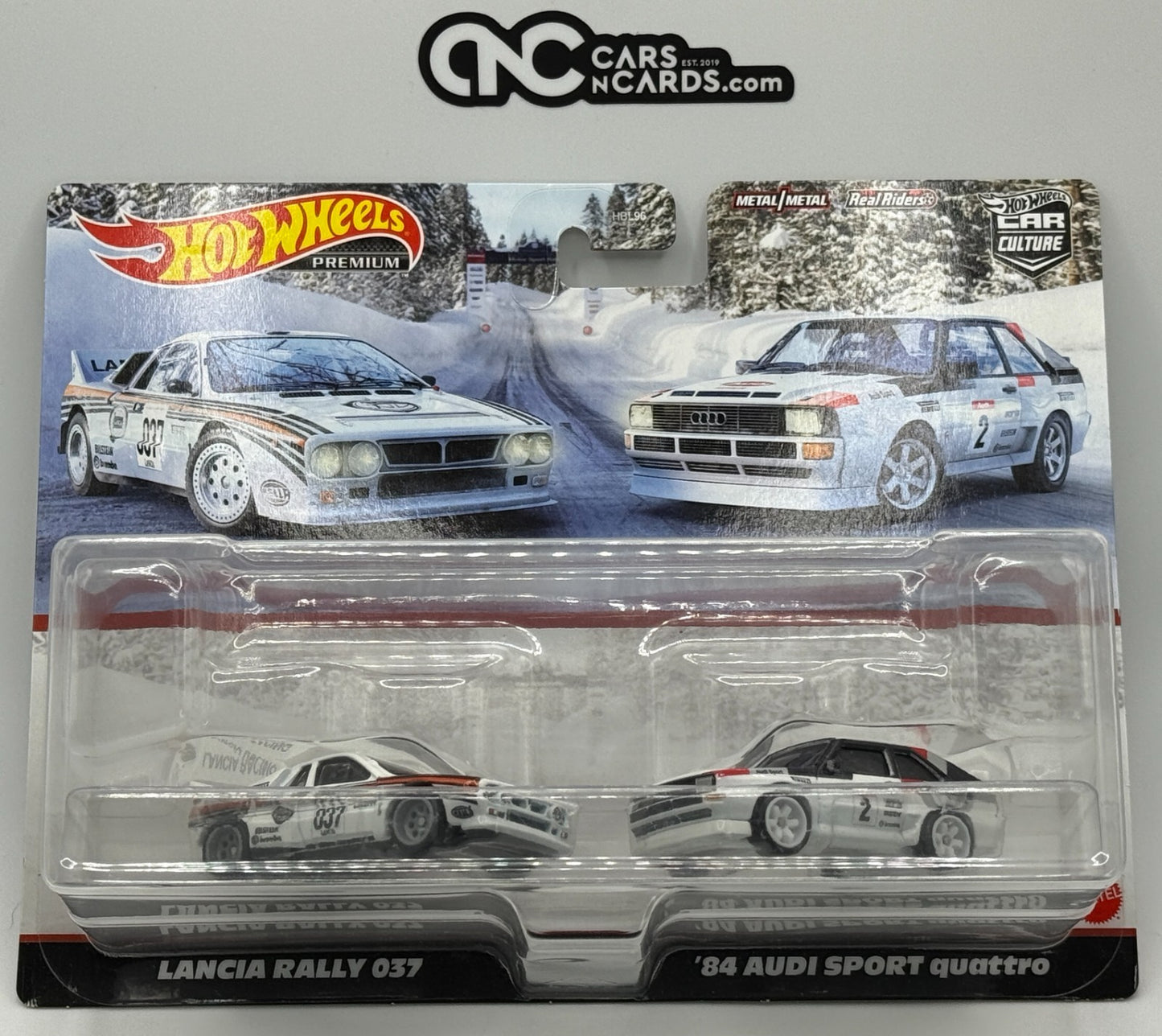 2022 Hot Wheels Premium Car Culture 2 Pack Lancia Rally 037 & '84 Audi Sport