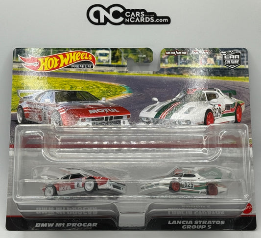 2022 Hot Wheels Premium Car Culture 2 Pack BMW M1 & Lancia Stratos Group 5