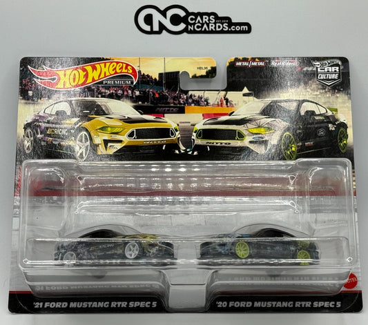 2022 Hot Wheels Premium Car Culture 2 Pack '21 & '20 Ford Mustang RTR Spec 5