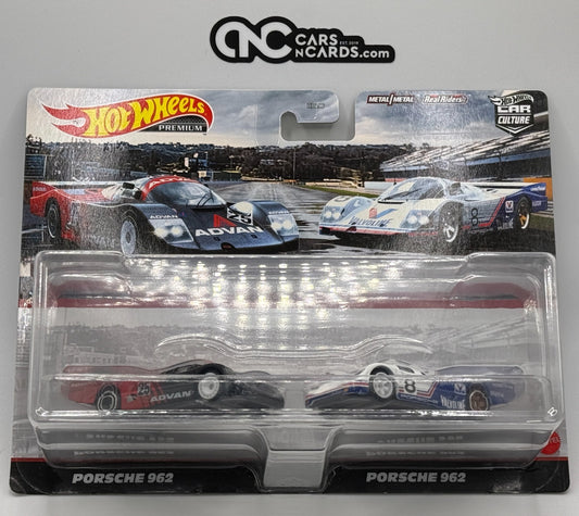 2022 Hot Wheels Premium Car Culture 2 Pack Porsche 962 Advan & Valvoline