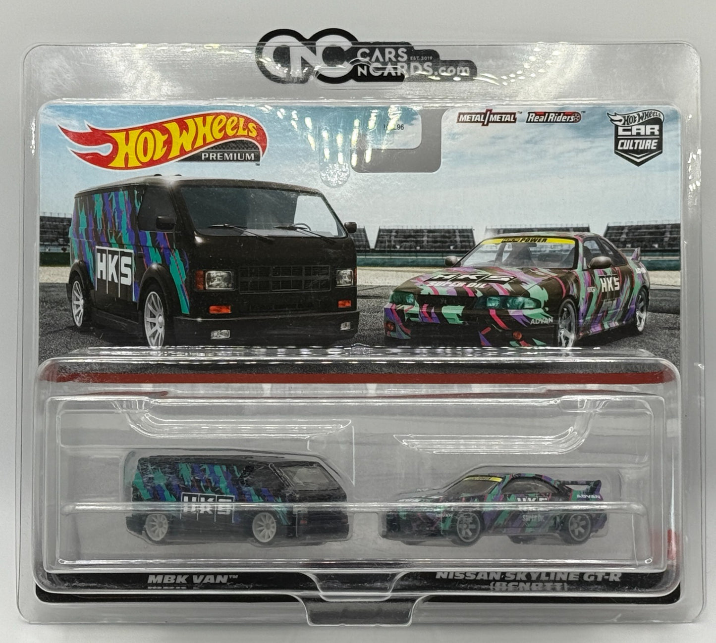 2023 Hot Wheels Premium 2 Pack Nissan Skyline GT-R (BCNR33) HKS With Protector