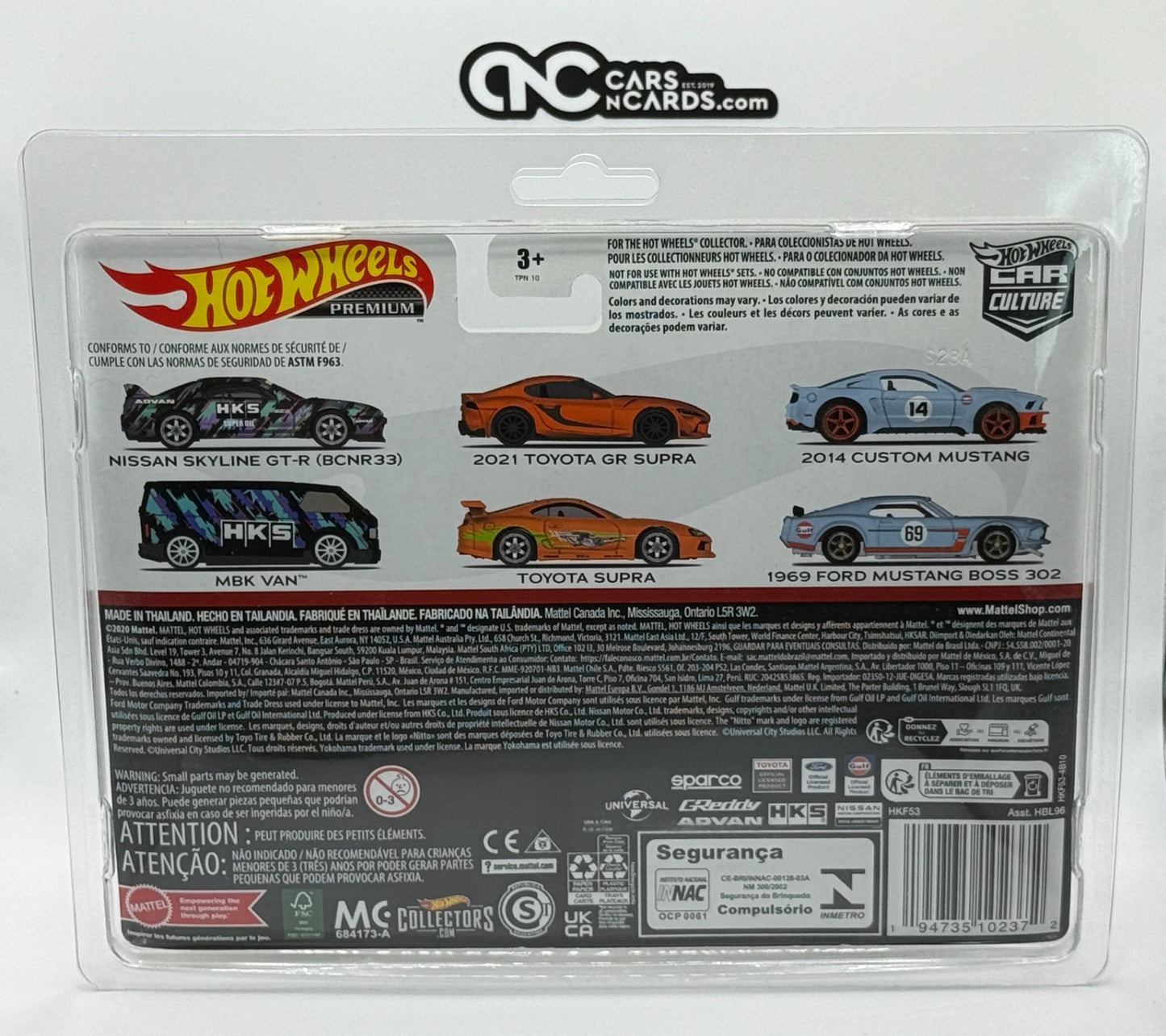 2023 Hot Wheels Premium 2 Pack Nissan Skyline GT-R (BCNR33) HKS With Protector
