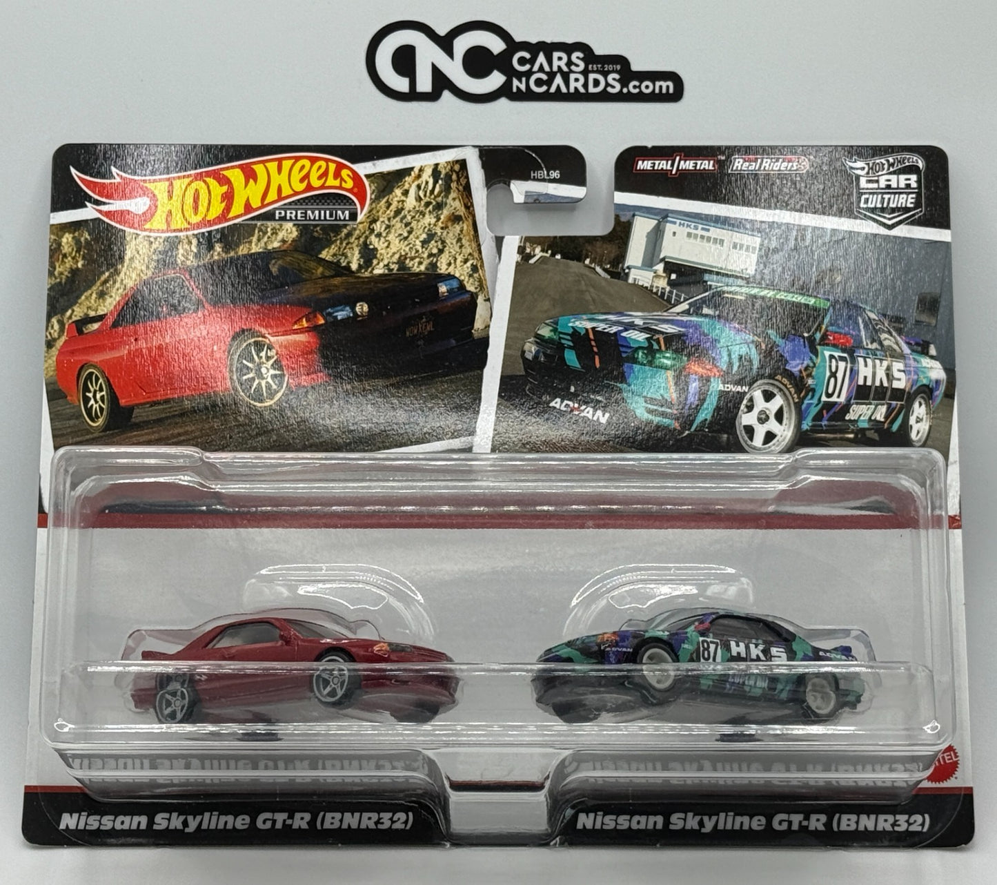 2021 Hot Wheels Premium 2 Pack Nissan Skyline GT-R (BNR32) HKS With Protector