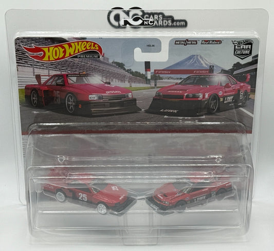 2023 Hot Wheels Premium 2 Pack Nissan Skyline Silhouette LBWK With Protector