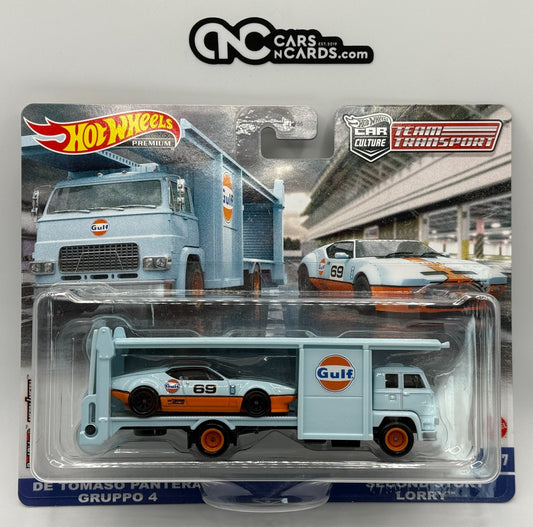2023 Hot Wheels Premium Team Transport #57 DeTomaso Pantera Gruppo 4 Gulf Lorry