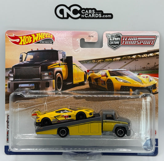 2021 Hot Wheels Premium Team Transport #36 Corvette C8.R (Cracked Blister)