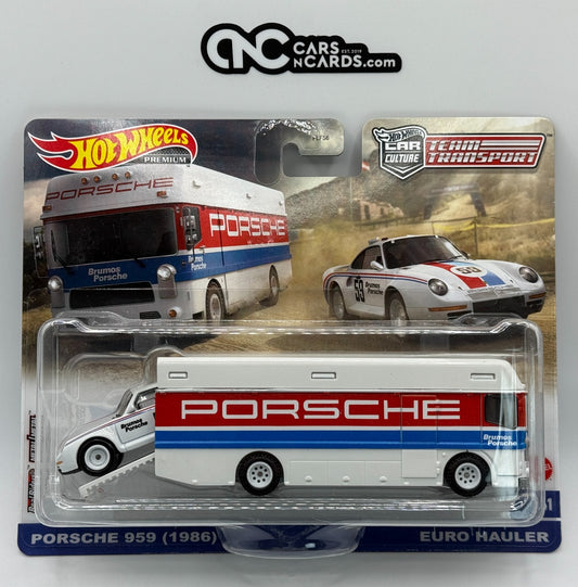 2023 Hot Wheels Premium Team Transport #61 Porsche 959 (1986) Euro Hauler