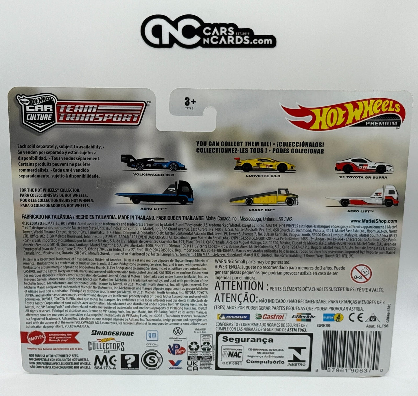 2021 Hot Wheels Premium Team Transport #35 Volkswagen ID R Aero Lift