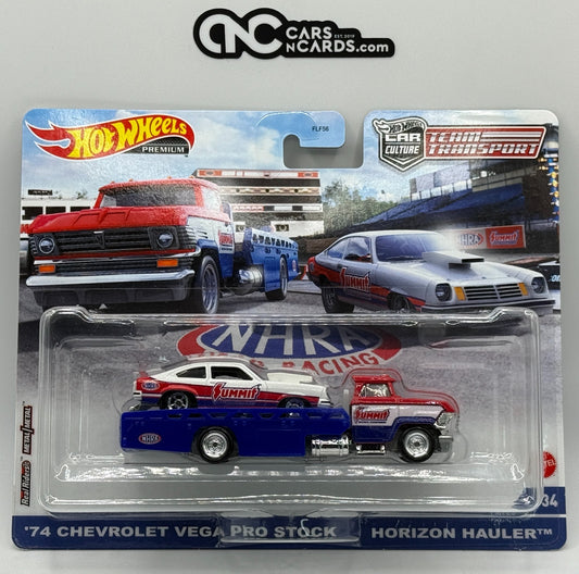 2021 Hot Wheels Premium Team Transport #34 Chevrolet Vega Pro Stock Card Crease