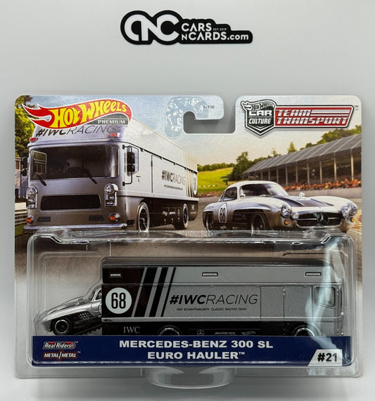 2020 Hot Wheels Premium Team Transport #21 Mercedes-Benz 300 SL Euro Hauler