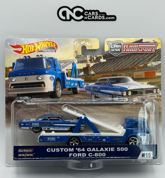 2019 Hot Wheels Premium Team Transport #15 Custom '64 Galaxie 500 Ford C-800