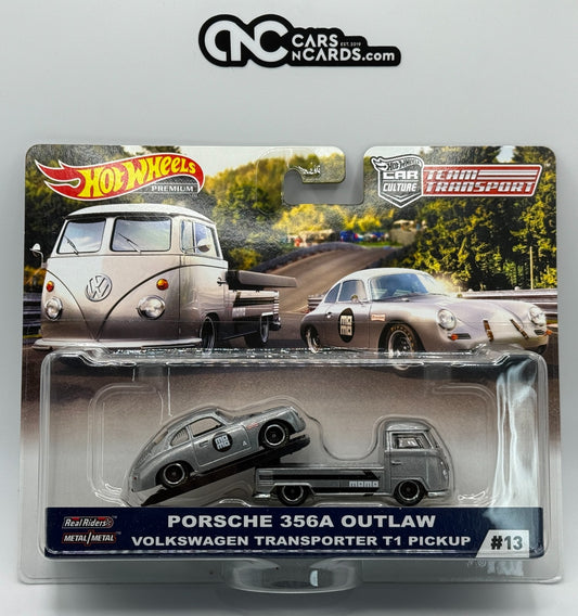 2019 Hot Wheels Premium Team Transport #13 Porsche 356A T1 Pickup (Card Crease)