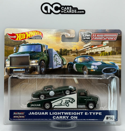 2019 Hot Wheels Premium Team Transport #14 Jaguar Lightweight E-Type Carry On
