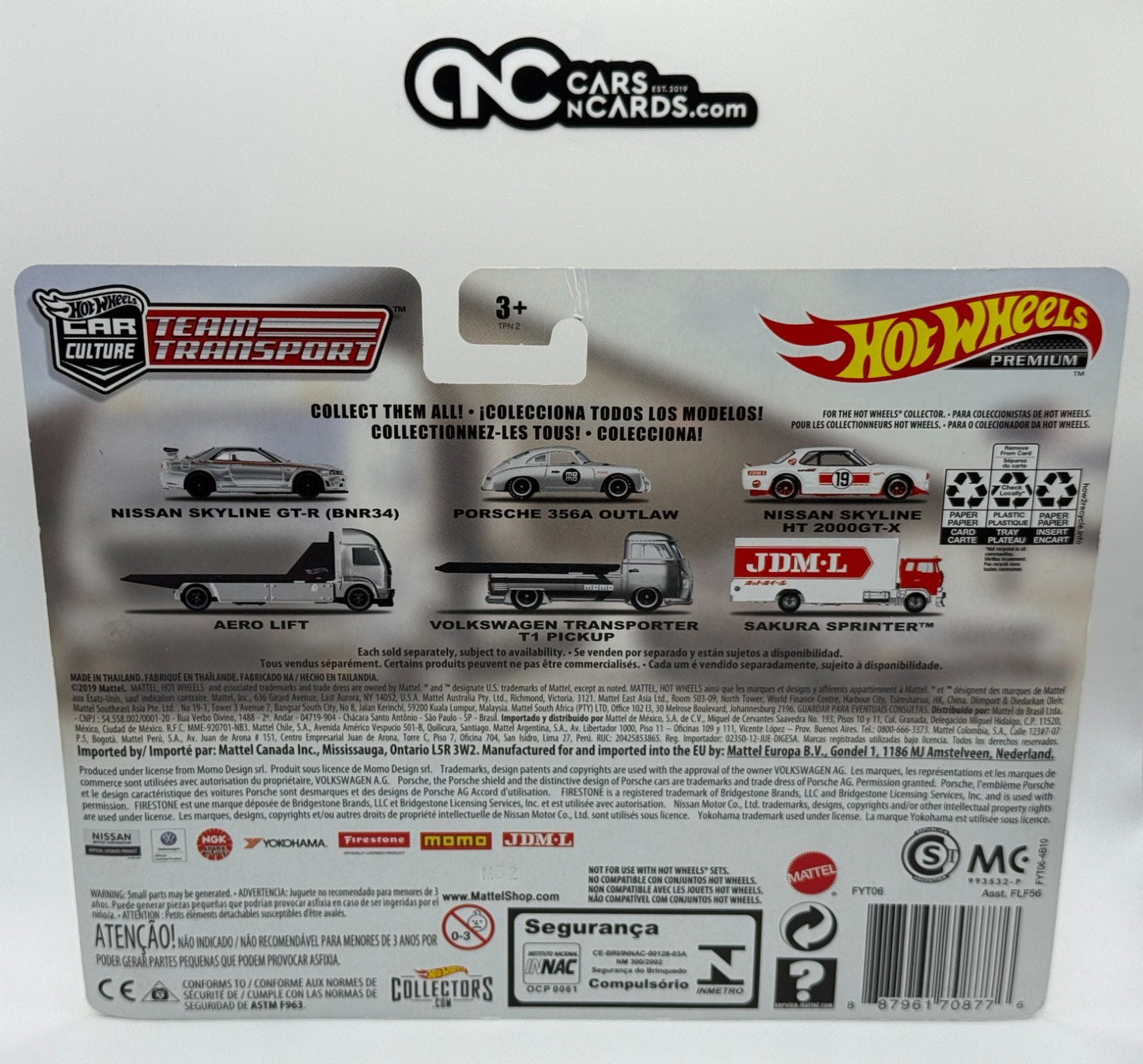2019 Hot Wheels Premium Team Transport #13 Porsche 356A T1 Pickup (Card Crease)