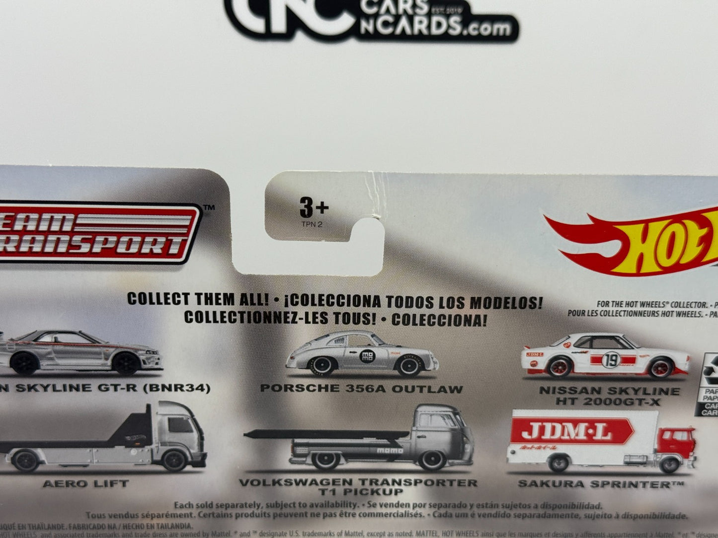 2019 Hot Wheels Premium Team Transport #13 Porsche 356A T1 Pickup (Card Crease)