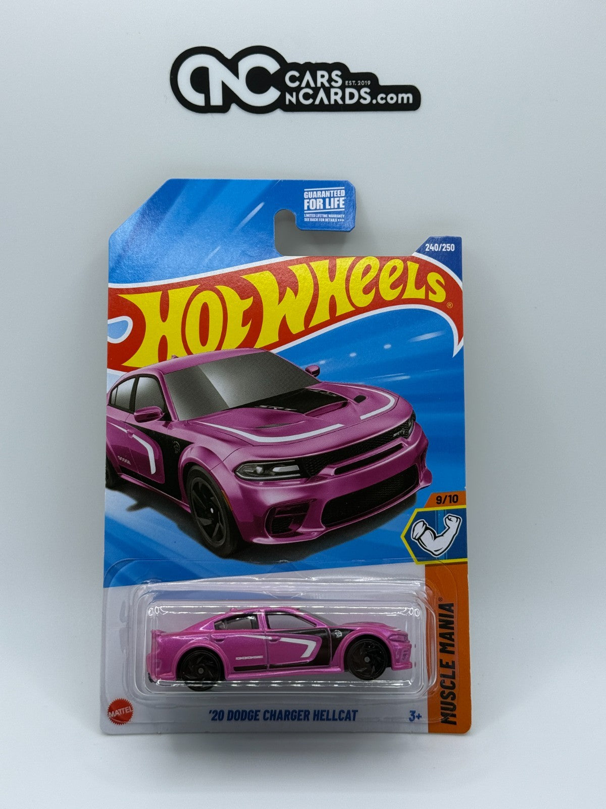 2025 Hot Wheels Muscle Mania 9/10 '20 Dodge Charger Hellcat Pink