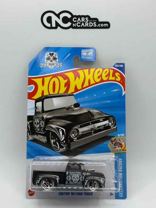 2025 Hot Wheels Celebration Racers 8/10 Custom '56 Ford Truck Day of the Dead