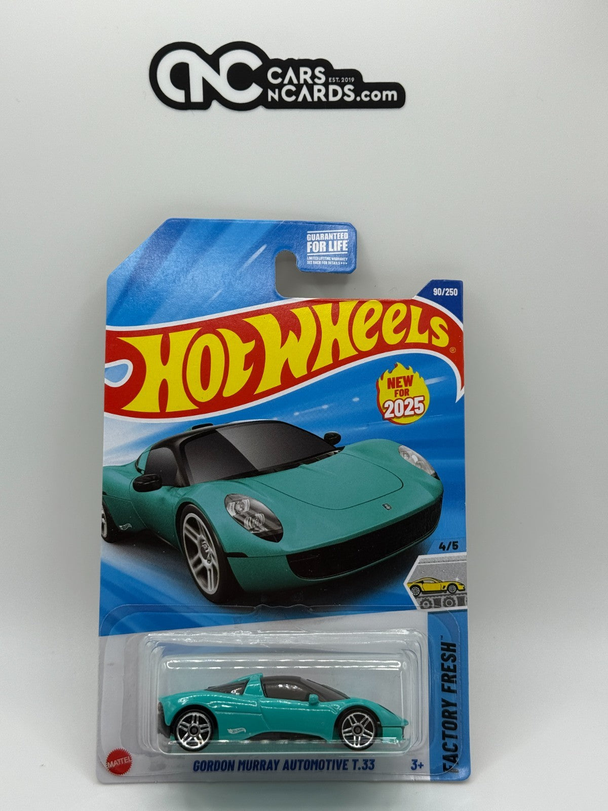 2025 Hot Wheels Factory Fresh 4/5 Gordon Murray Automotive T.33 Teal