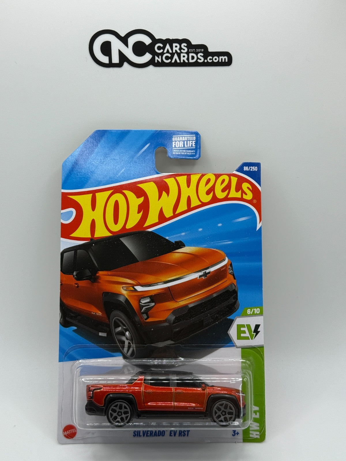 2025 Hot Wheels HW EV 6/10 Silverado EV RST Orange