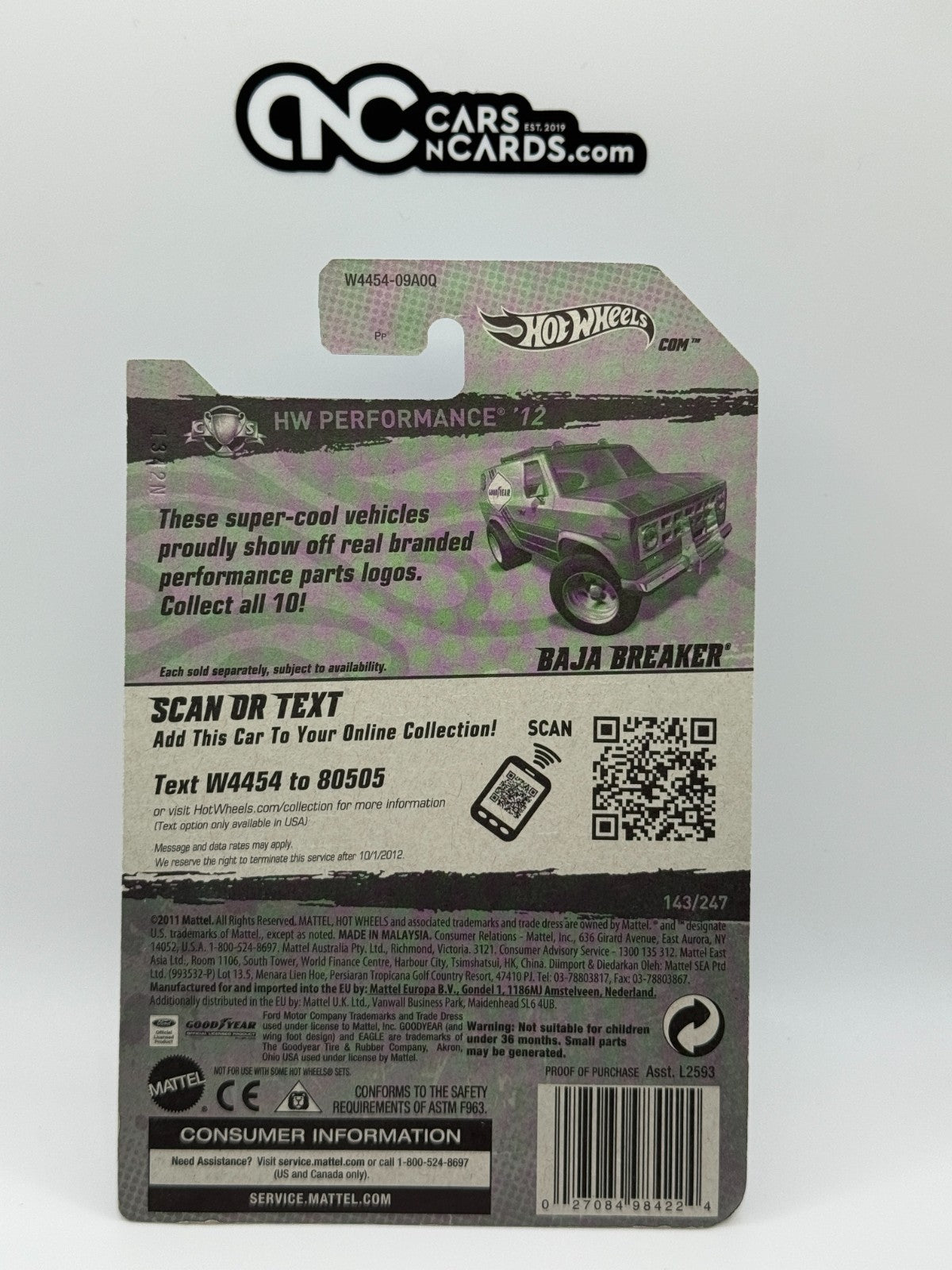 2012 Hot Wheels RLC Factory Sealed Baja Breaker Goodyear Grey