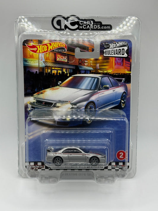 2019 Hot Wheels Premium Boulevard #2 Nissan Skyline GT-R (BCNR33) With Protector